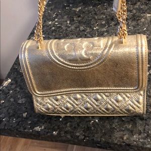 Tory Burch Spark Gold Fleming